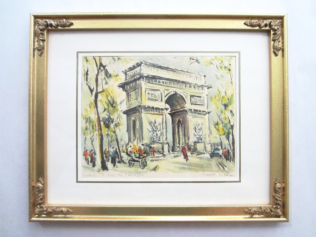 Marius Girard L Arc De Triomphe Impressionist City View French Art - Designer Unique Finds 