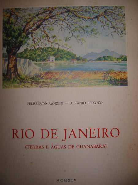 F Ranzini Rio De Janeiro Illustrated Afranio Piexoto Portuguese English Book - Designer Unique Finds 