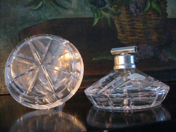 Echt Bleikristall Crystal Hand Cut Perfumery Set Vanity Decor Made In Germany - Designer Unique Finds 