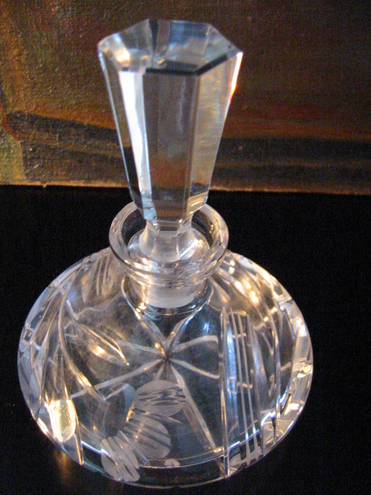 Echt Bleikristall Germany Hand Cut Perfumery Crystal Vanity Decor Duo