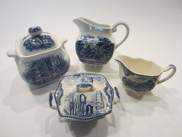 Liberty Blue Historic Colonial Ceramic Set Made In England