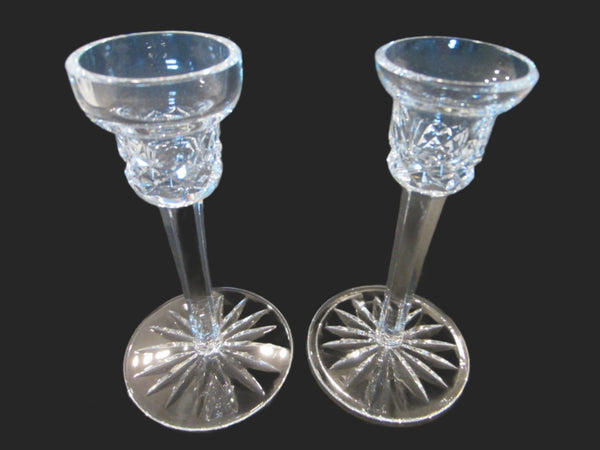 Waterford Pair Of Crystal Candlesticks