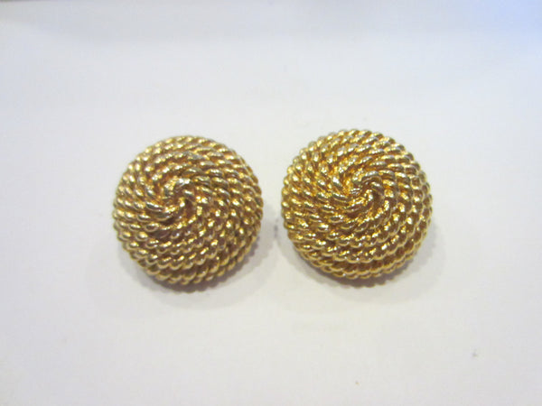 Monet Clip on Earrings Marked Copyrighted