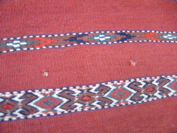 Russian Jajim Suzani Hand Sewn Tribal Textile Pillow - Designer Unique Finds 