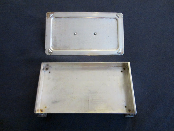 Fashioned By Ronson Silver Plated Rectangular Footed Box With Hallmarks - Designer Unique Finds 
 - 9