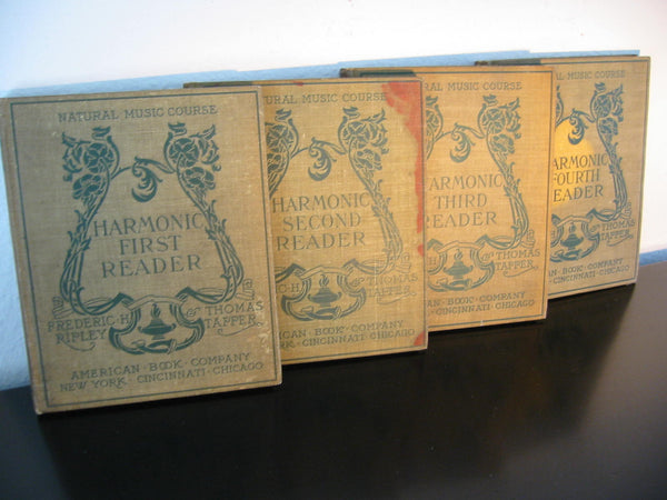 Fredrick H Ripley Natural Music Course Harmonic First Reader Illustrated Books Four Volumes