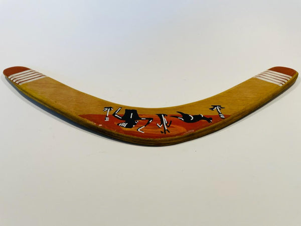 Boomerang Hand Painted Curved Aboriginals Australia Throwing Stick