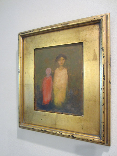 Roky Roka Surrealist Mother Child Portrait Contemporary Oil On Board