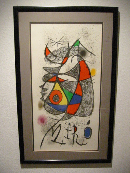 Joan Miro Jardin Au Claire De Lune Arte Paris Abstract Illustration