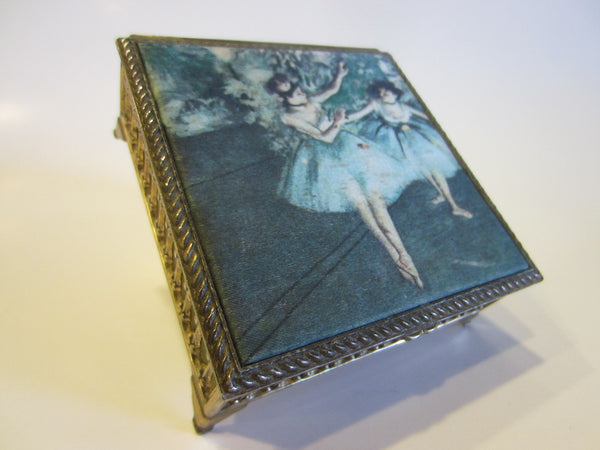 Brass Jewelry Box Danseuses En Jaune By Degas Inspiration - Designer Unique Finds 