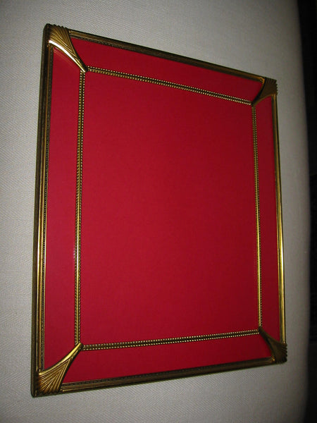 Brass Picture Frame Self Stand Floral Border