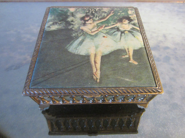 Brass Jewelry Box Danseuses En Jaune By Degas Inspiration - Designer Unique Finds 