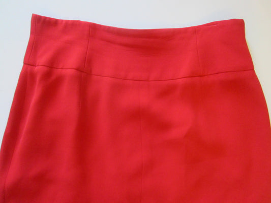 Giorgio Armani Couturier Italy Red Skirt Size 44 - Designer Unique Finds 
