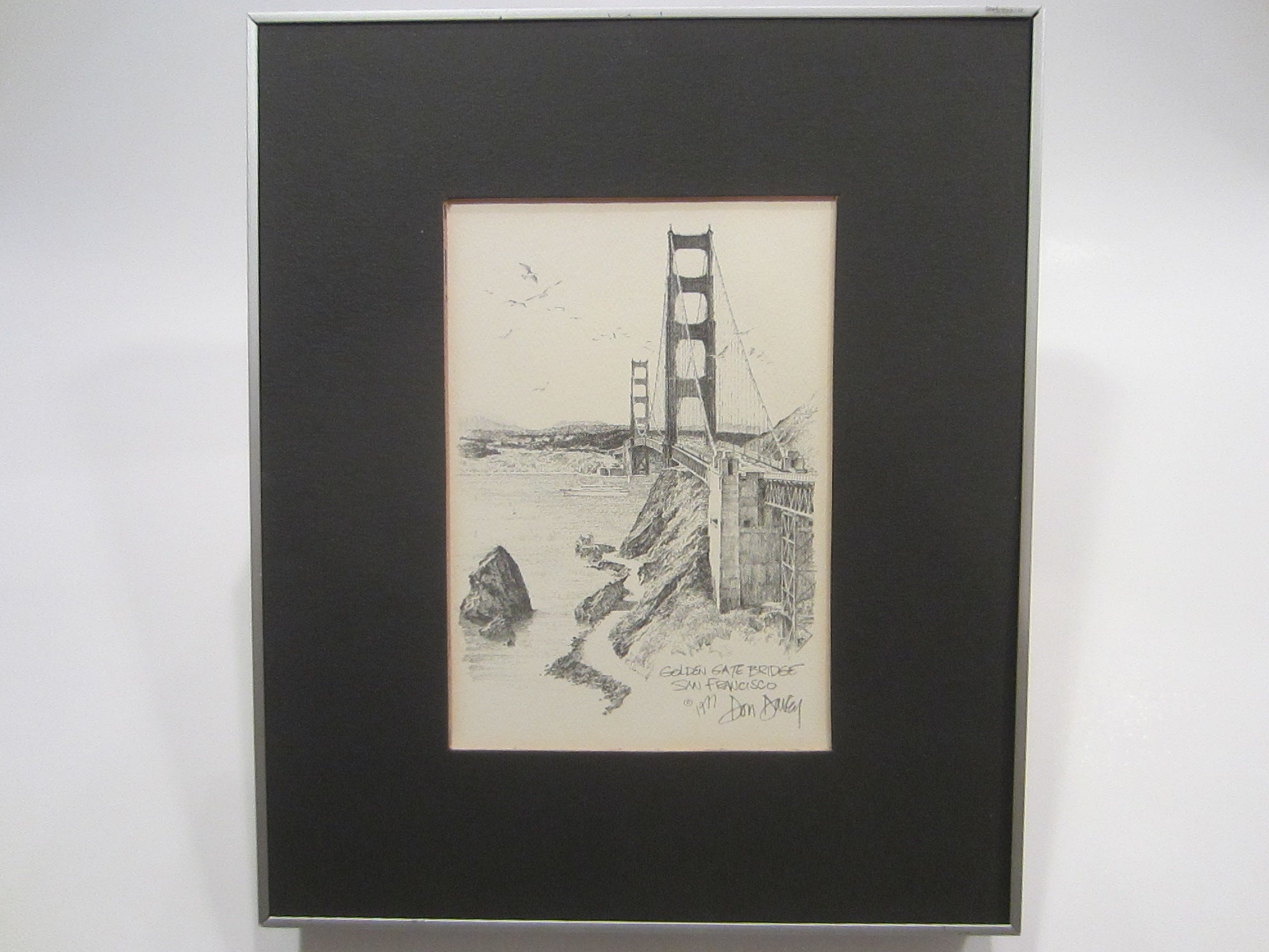 Don Davey San Francisco Golden Gate Bridge Mid Century