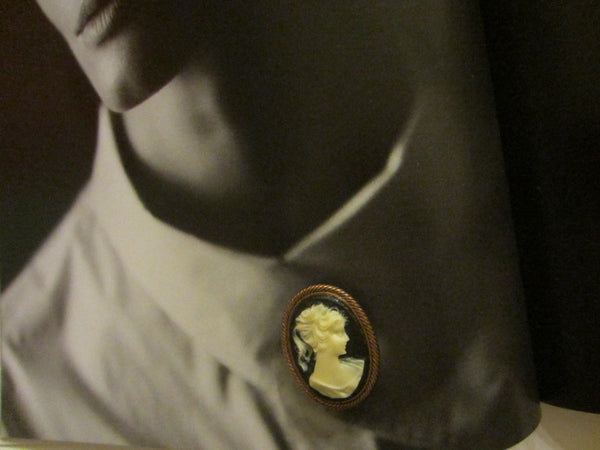 Victorian Cameo Brooch White Onyx On Copper A Fashion Statement