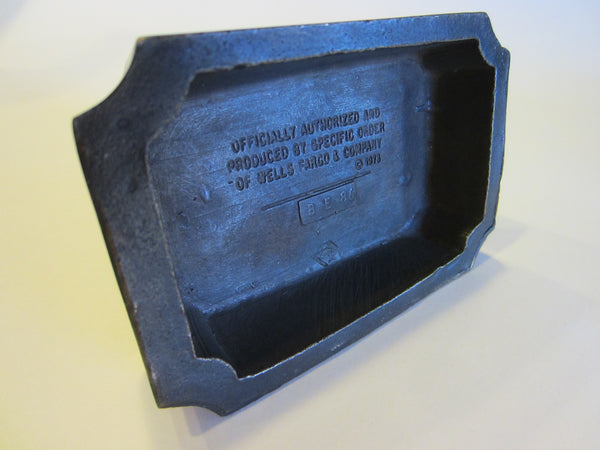 Wells Fargo Bronze Signed Paperweight Bank Memorabilia - Designer Unique Finds 