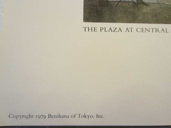 Don Kingman The Plaza At Central Park New York Mid Century Lithograph - Designer Unique Finds 
 - 4