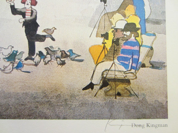 Dong Kingman The Plaza At Central Park New York Signed Scripted Lithograph
