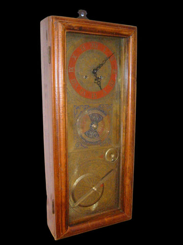 Italian Sundial Wall Clock Scientific Perpetual Calendar Regulator Key Wind