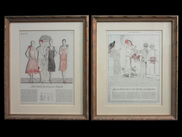 Illustrated Ladies Home Magazine Fashion Prints Circa 1920 s