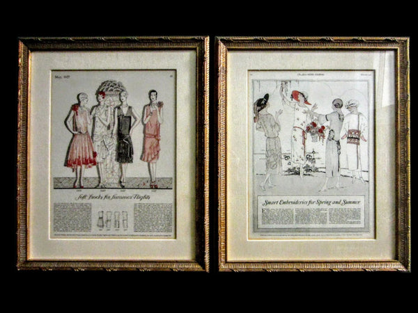 Illustrated Ladies Home Magazine Fashion Prints Circa 1920 s