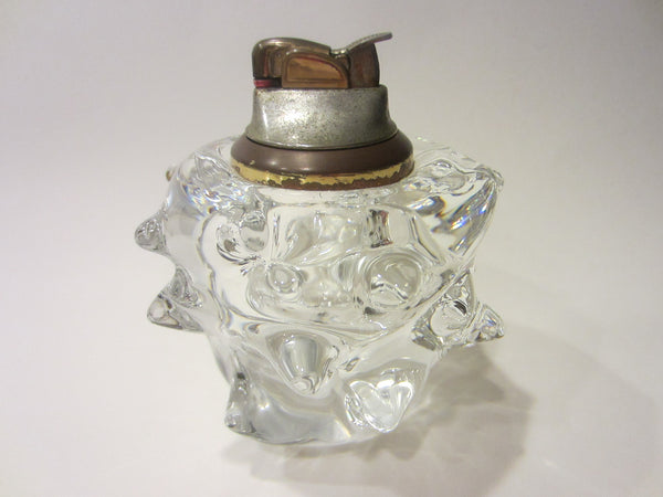 Evans Rock Crystal Metal Table Lighter American Mid Century Modern - Designer Unique Finds 