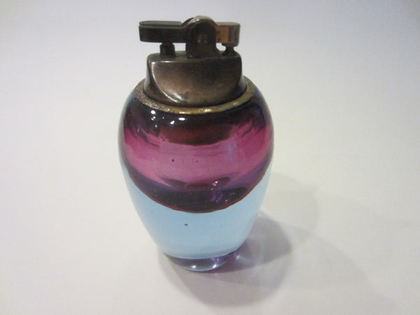 Alfredo Barbini Murano Glass Italy Table Lighter With Label - Designer Unique Finds 