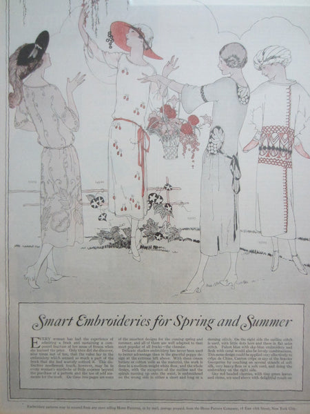Illustrated Ladies Home Magazine Fashion Prints Circa 1920 s