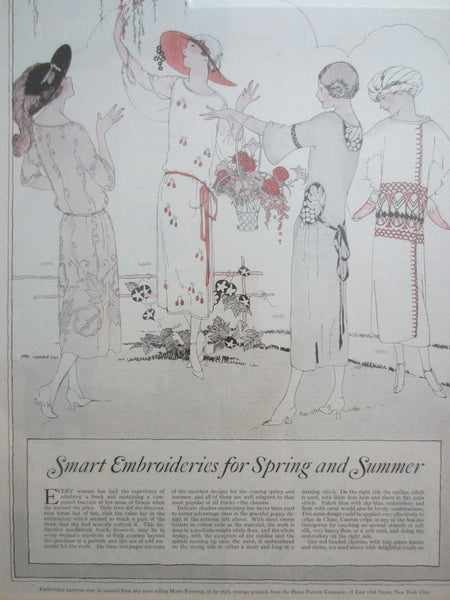 Illustrated Ladies Home Magazine Fashion Prints Circa 1920 s