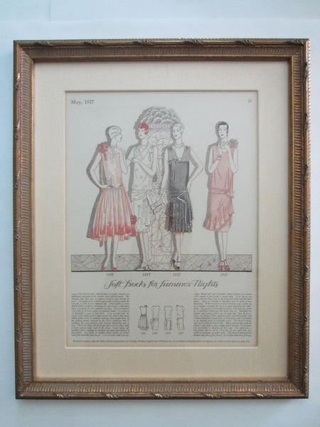Illustrated Ladies Home Magazine Fashion Prints Circa 1920 s