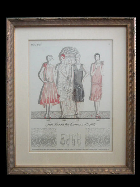 Illustrated Ladies Home Magazine Fashion Prints Circa 1920 s