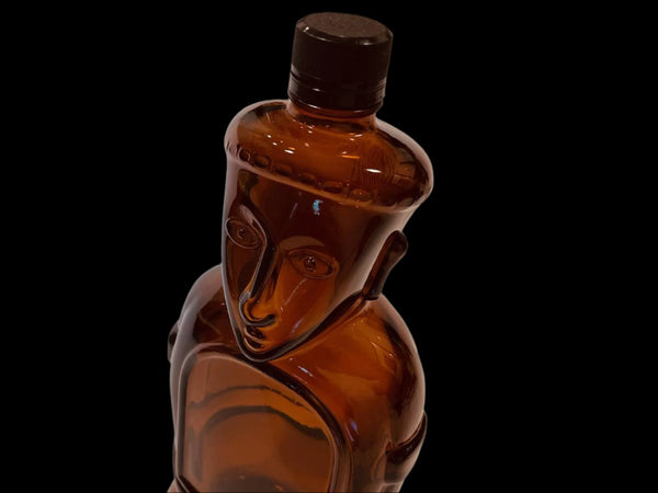 Heritage Edition Brown Glass Figurative Vintage Bottle