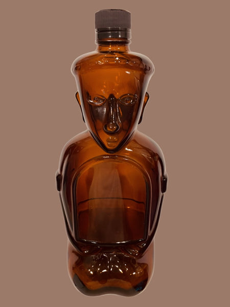 Heritage Edition Brown Glass Figurative Vintage Bottle