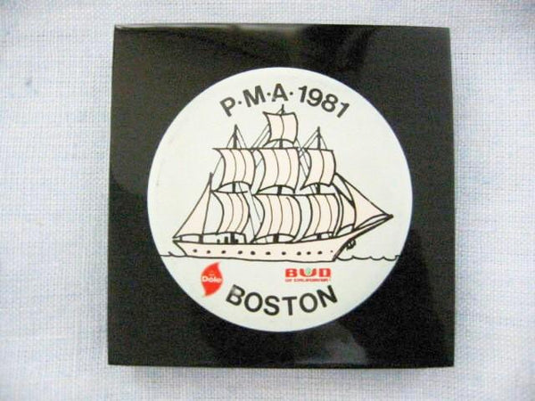 Post Modern Nautical Dole Bud Boston Plaque  - Designer Unique Finds  - 1