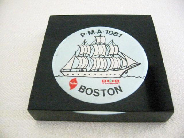 Post Modern Nautical Dole Bud Boston Plaque  - Designer Unique Finds 