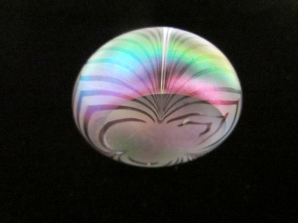 Luminous Opalescent  Glass Paperweight - Designer Unique Finds 