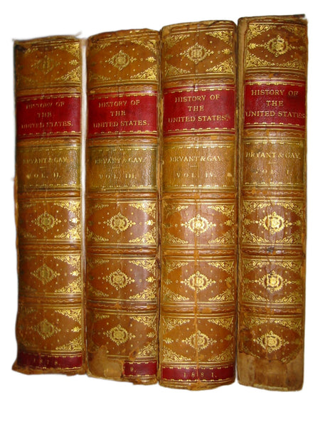 William Cullen Bryant Popular History Of The United States Illustrated 4 Volumes