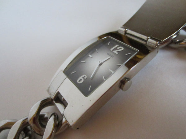 Guess Wrist Watch Japan Movement Stainless Steel Rhinestones - Designer Unique Finds 