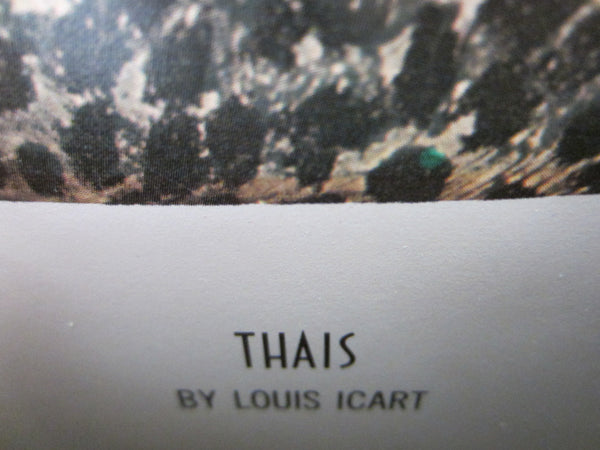 Louis Icart THAIS France Art Deco Print Inscribed Label Hand Colored - Designer Unique Finds 
 - 2