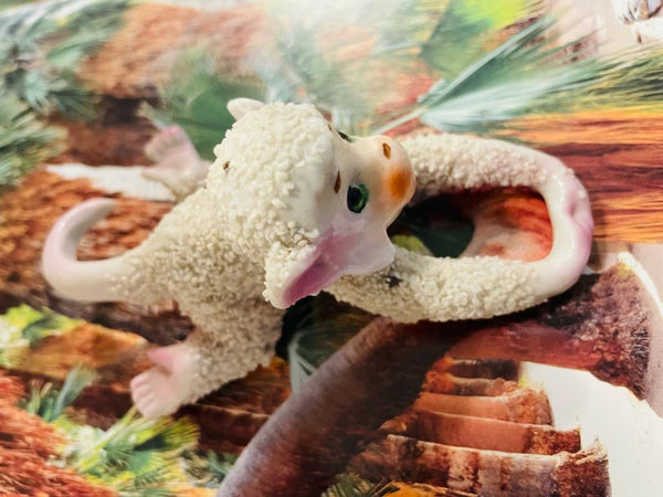 Baby Monkey Mid Century Hand Decorated Texturized Figurine