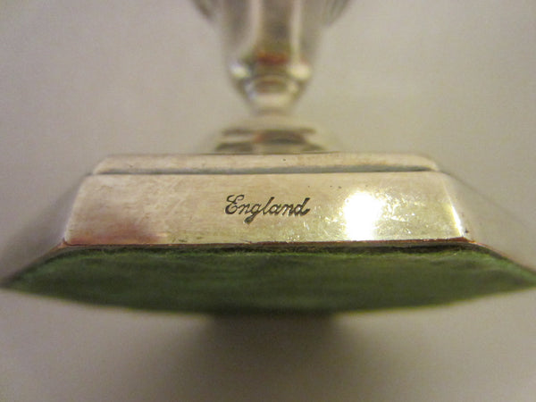 England Ellis Barker Silver Candle Holders With Hallmarks In Pair - Designer Unique Finds 
 - 6