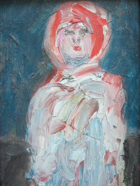 Roky Roka Oil Base Impressionist Surrealism Portrait Painting