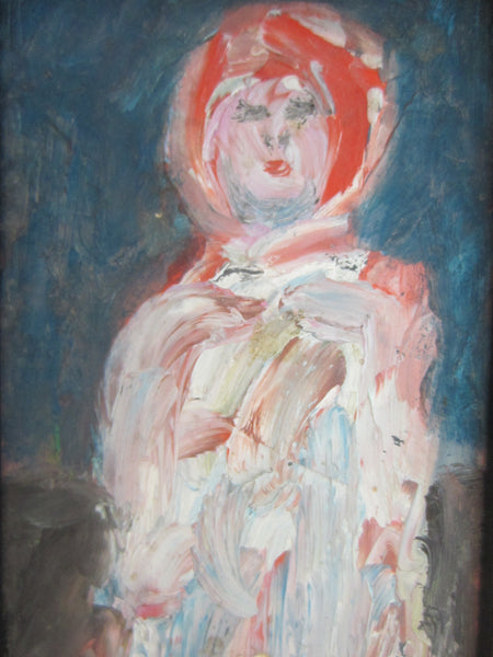 Roky Roka Oil Base Impressionist Surrealism Portrait Painting