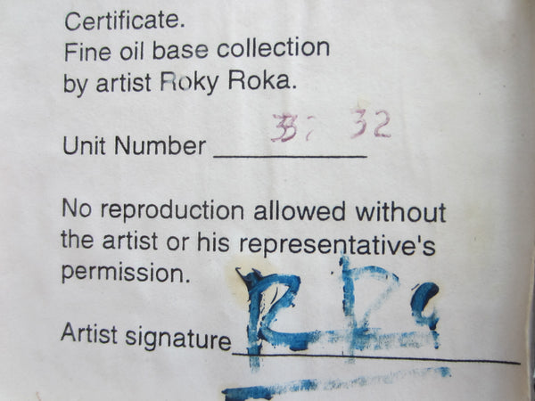Roky Roka Oil Base Impressionist Surrealism Portrait Painting