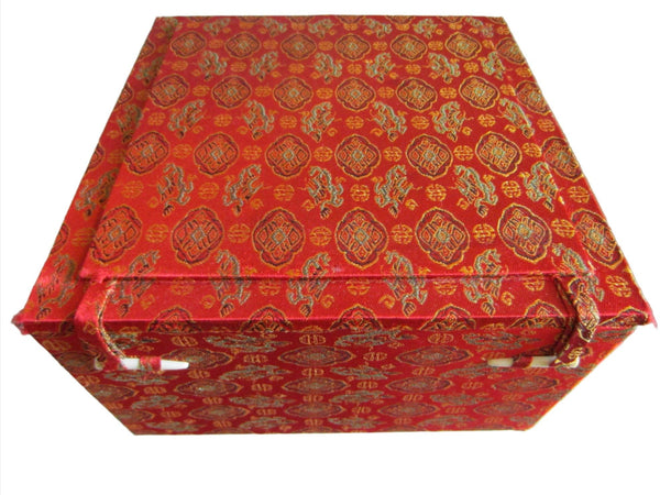 Asian Monogram Fabric Keep Sake Square Box