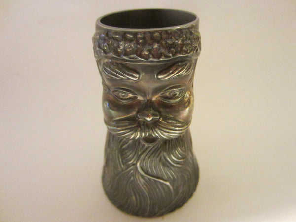 Mystery Man Liquor Double Sided Pewter Cup Jigger  - Designer Unique Finds  - 1
