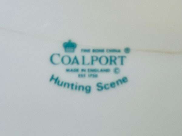 Coalport England Teapot Fine Bone China Hunting Scene