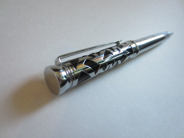 Harrods Nightsbridge England Cased Silver Metal Ball Pen - Designer Unique Finds 