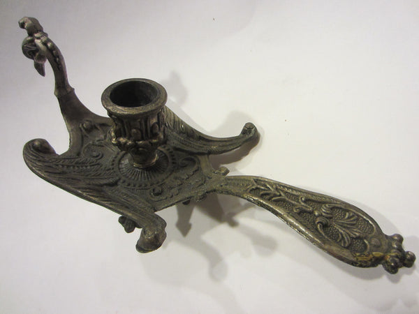 Fantasy Bird Brass Footed Candle Holder Made In Italy - Designer Unique Finds 
 - 3