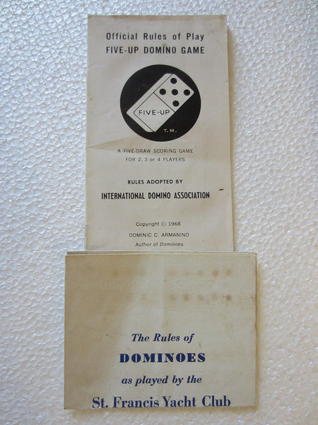 Five Up Domino Game Hand Crafted Mid Century Dominic C Armanino - Designer Unique Finds 
 - 4